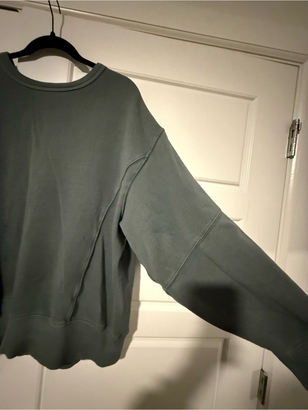 aerie Oversized Crewneck Sweatshirt in Sage Green